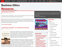 Tablet Screenshot of businessethicsresources.com